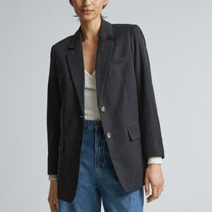 Everlane The Tencel Oversized Blazer in black Size 12